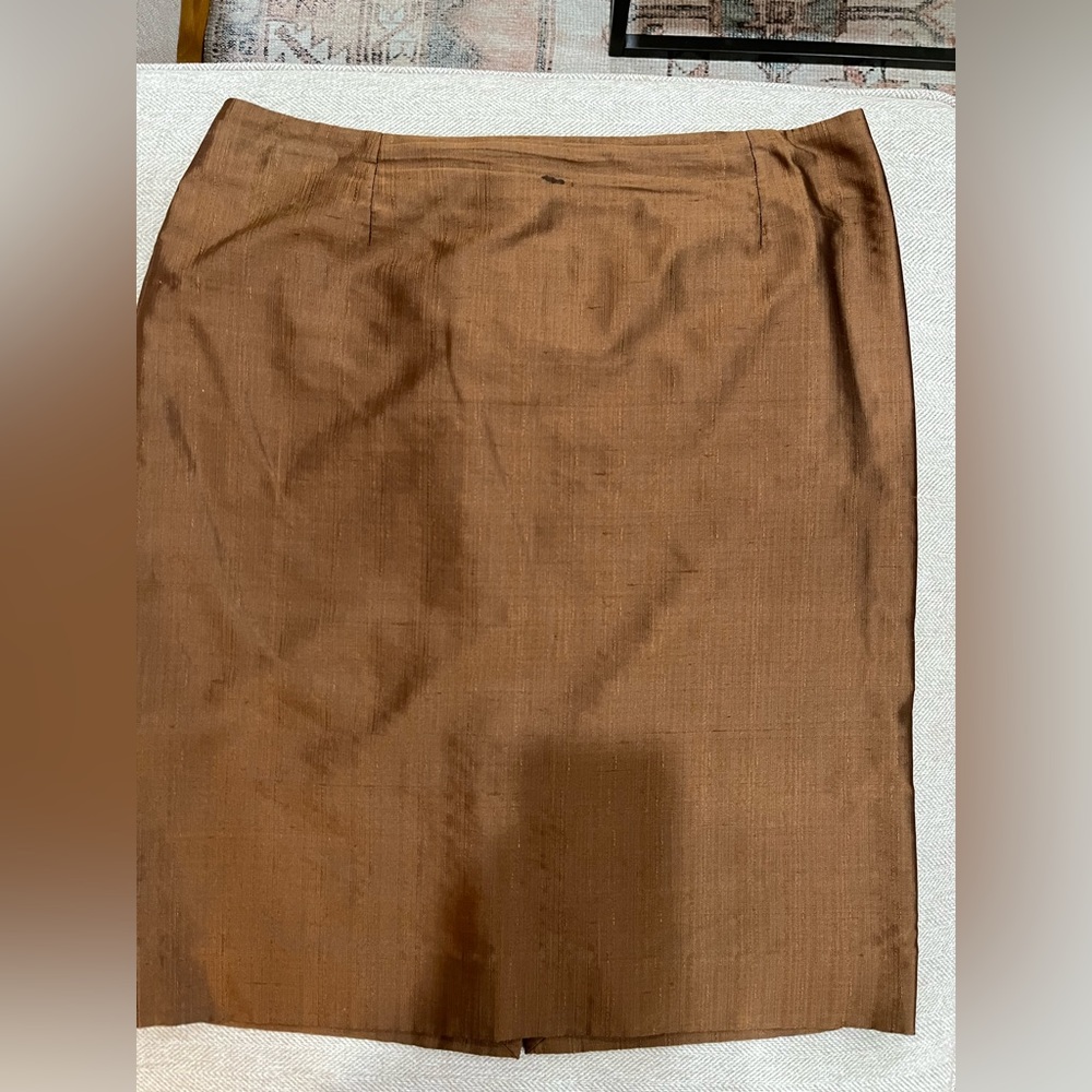 HERMÈS PARIS SILK SKIRT Size FR 42